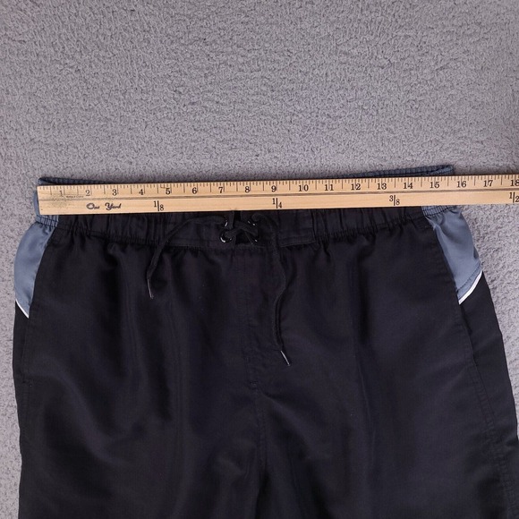 Nike Swim Trunks Mens Large Black Board Shorts Drawstring Surfing Swimwear - Picture 9 of 13